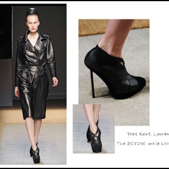 Yves Saint Laurent Shoes - 💯Yves Saint Laurent Divine Elastic Ankle Bootie